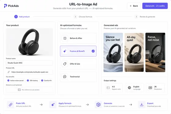 AI understands your product before creating the ads